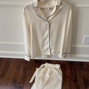 Nordstrom washed satin pajama set